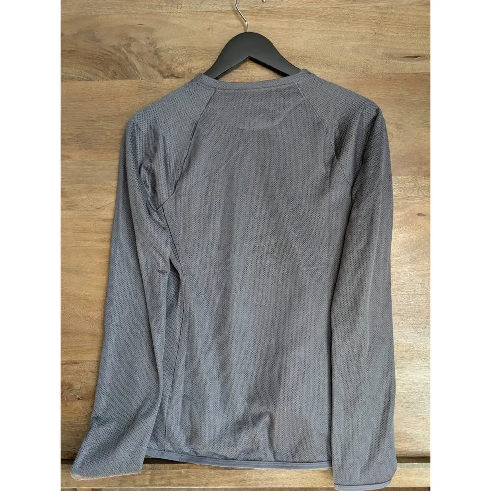 Mountain Hardwear T-Shirt Womens XS Charcoal Airmesh Long Sleeve Crew Neck NWT - Picture 2 of 4